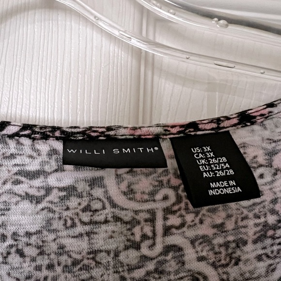 Willi Smith Cap Sleeve Tee - Size 3X - Picture 2 of 3